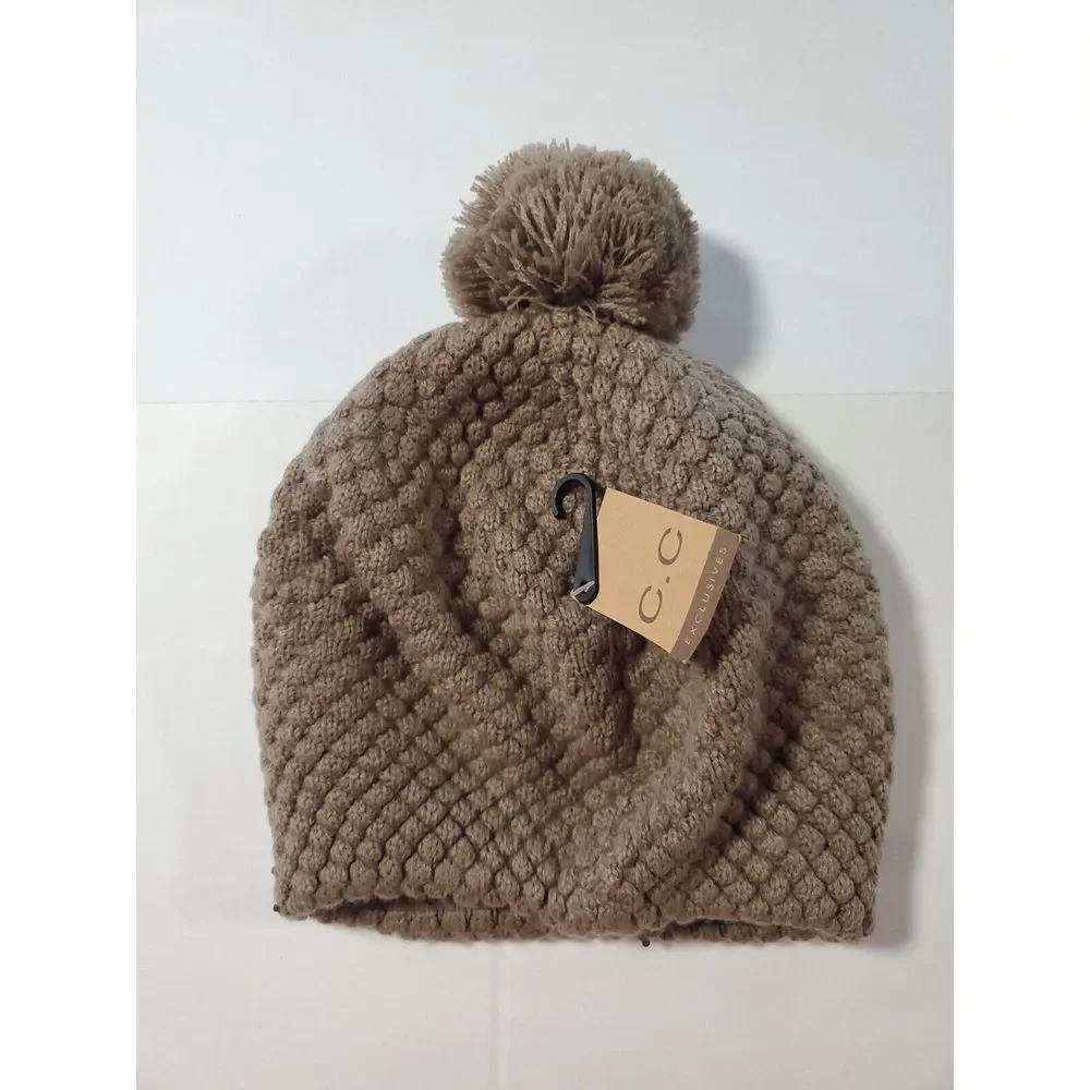 Half‎ Gem Slouch Beanie Light Brown